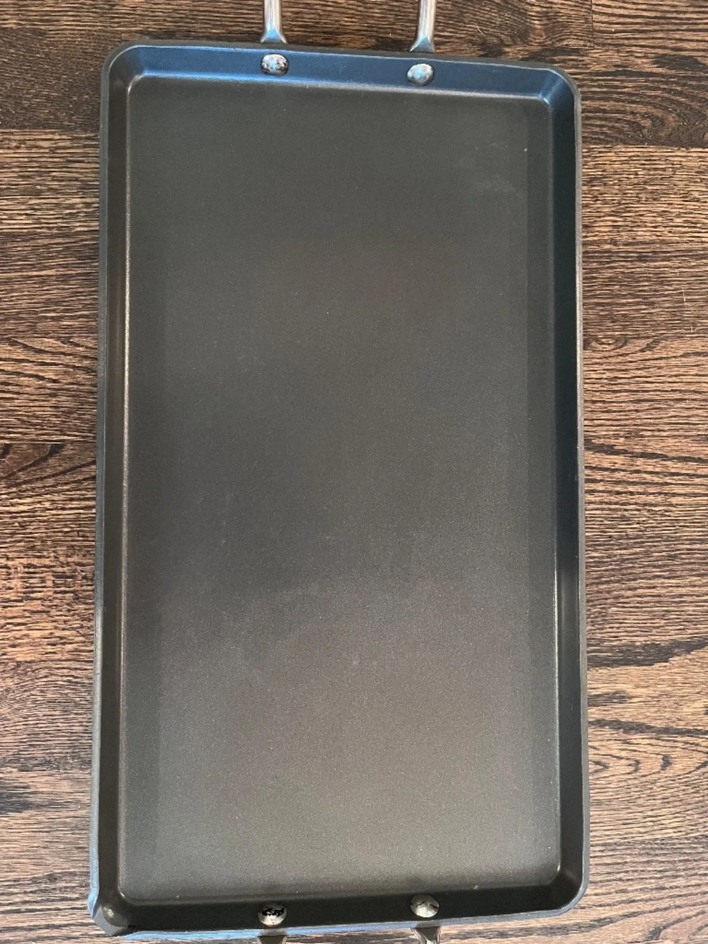 Pampered Chef Professional Hard Anodized Double Burner Griddle 10x18 Retired